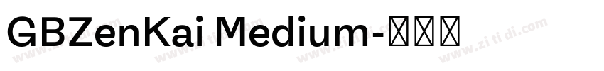 GBZenKai Medium字体转换
